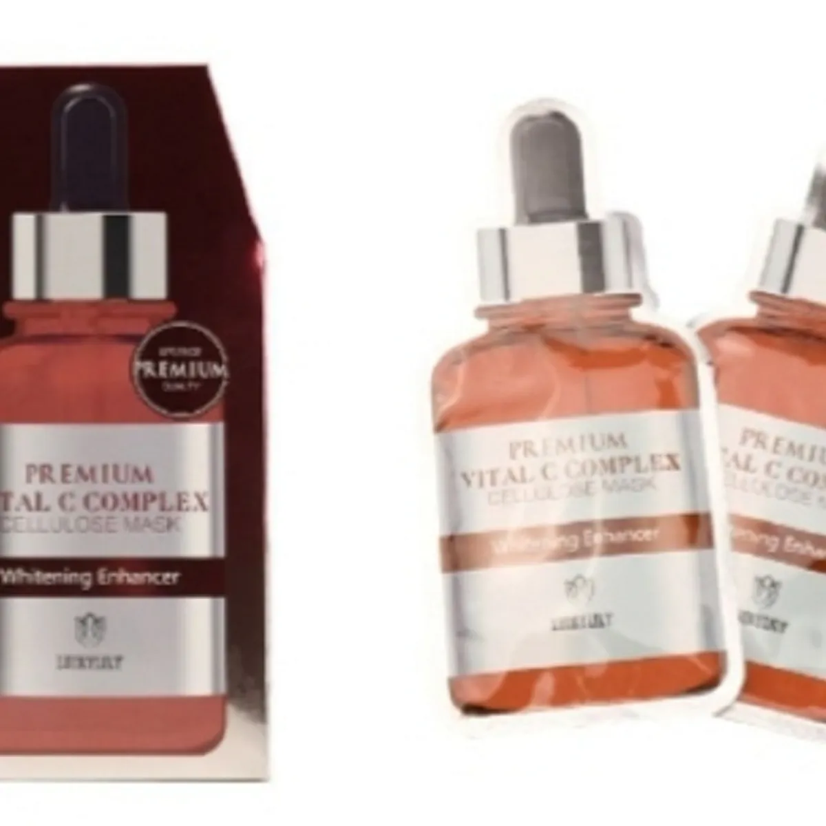 GENERICO - Set 10 Mascarillas Faciales  Vitamina C-Secreto para una Piel Perfecta