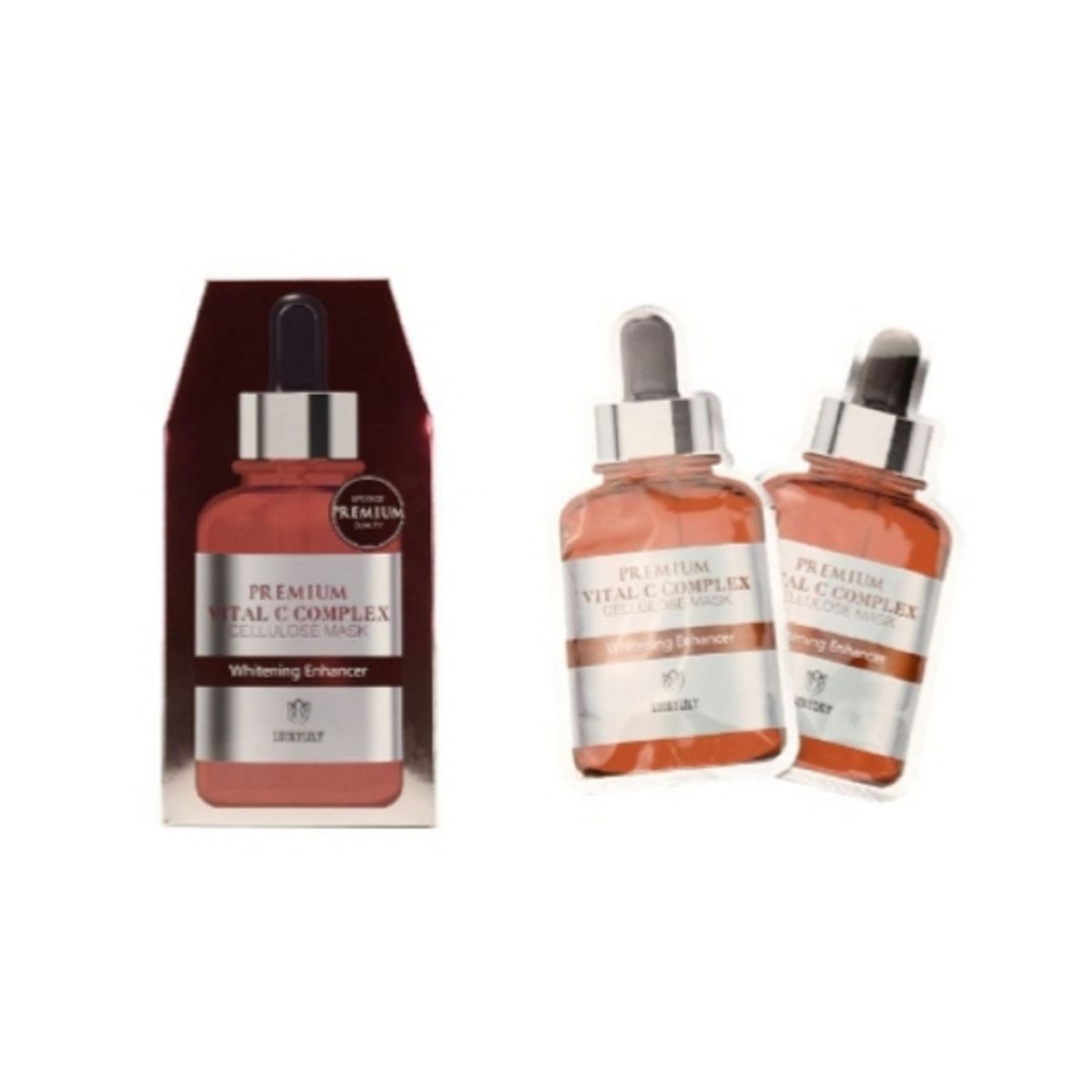 GENERICO - Set 10 Mascarillas Faciales  Vitamina C-Secreto para una Piel Perfecta
