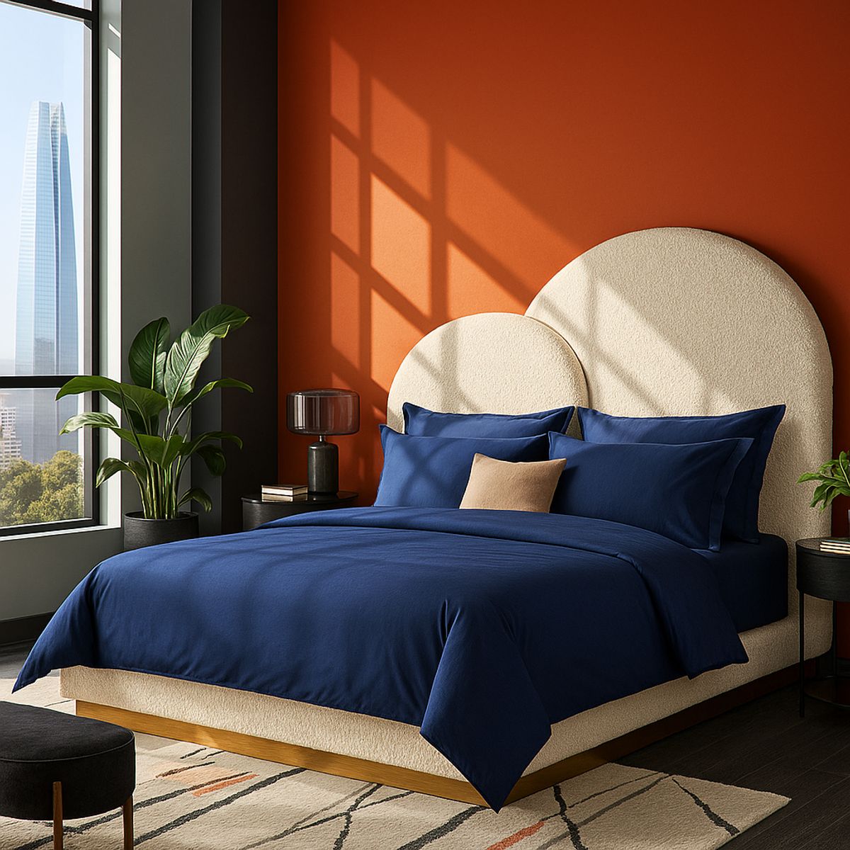 ARMONIA - Ropa de Cama Signature 800 Hilos Azul Queen