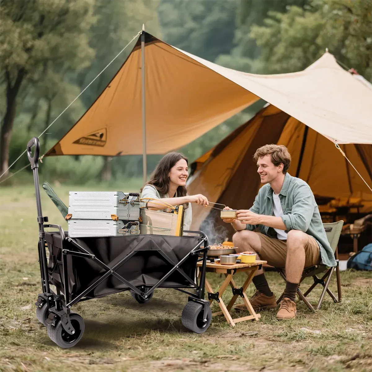 ELEMENT DESIGN - Carro Trolley Plegable Para Camping de carga 160 kg