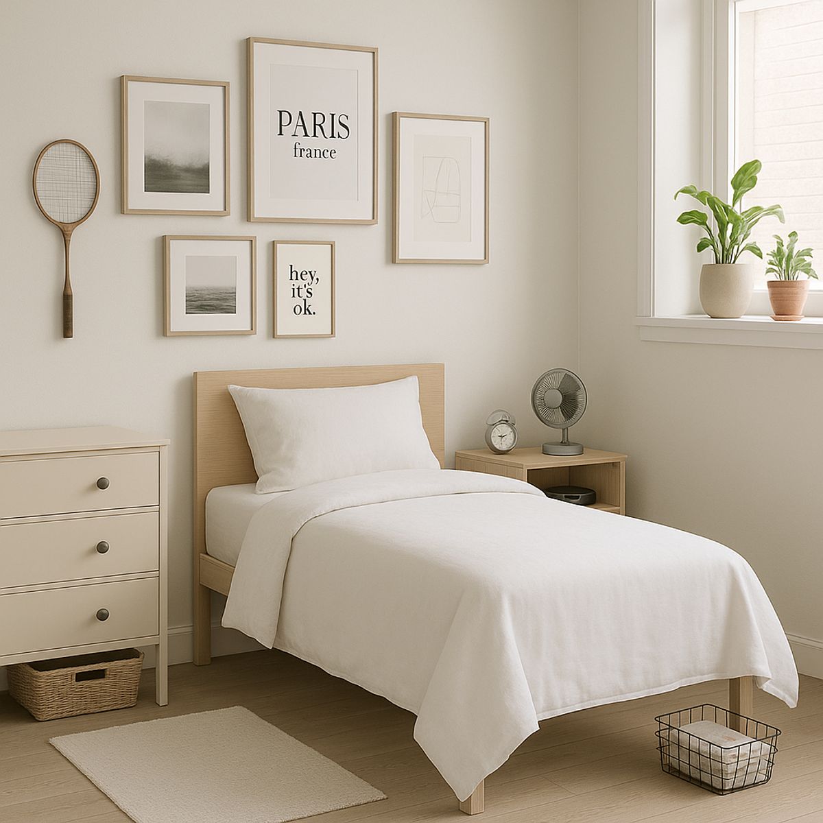 ARMONIA - Juego de sabanas 144 hilos  1½ Plazas Color Liso