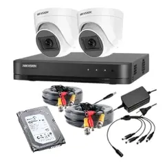 HIKVISION - Kit 2 cámaras de seguridad autoinstalable