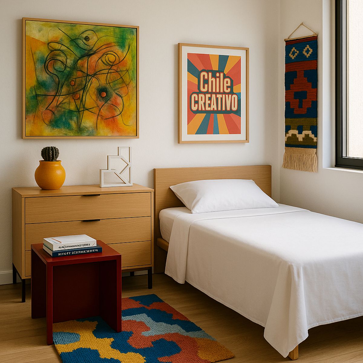 ARMONIA - Juego de Sábanas 144 Hilos Blanco Plaza y Media Clásico