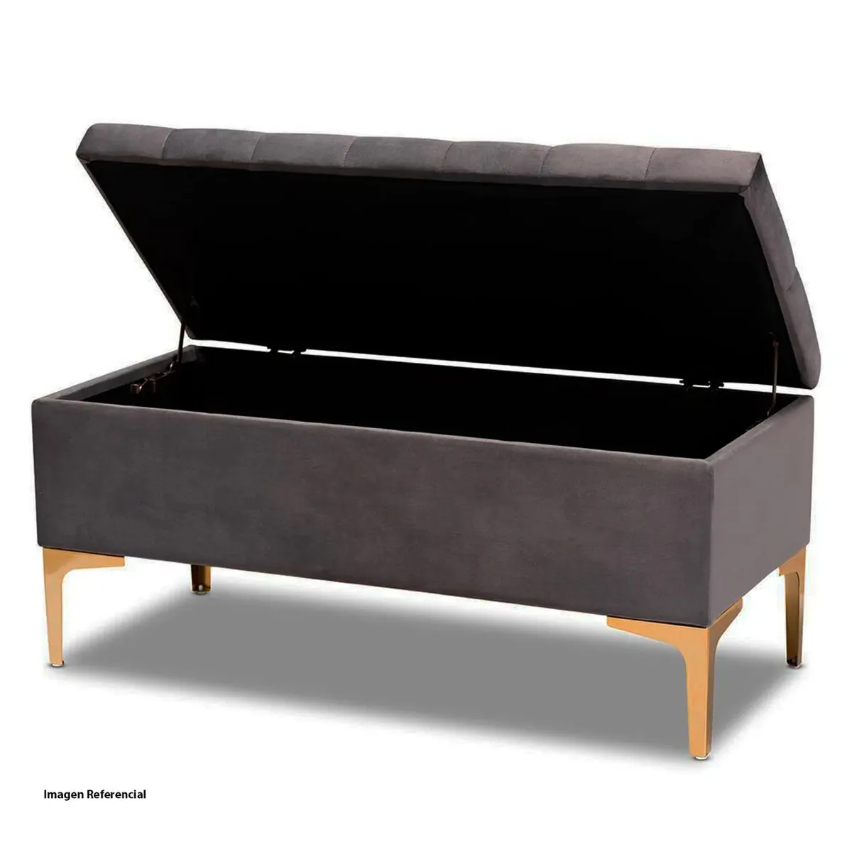 ALTERNATIVE - BANQUETA BAUL GRIS 100x40x30