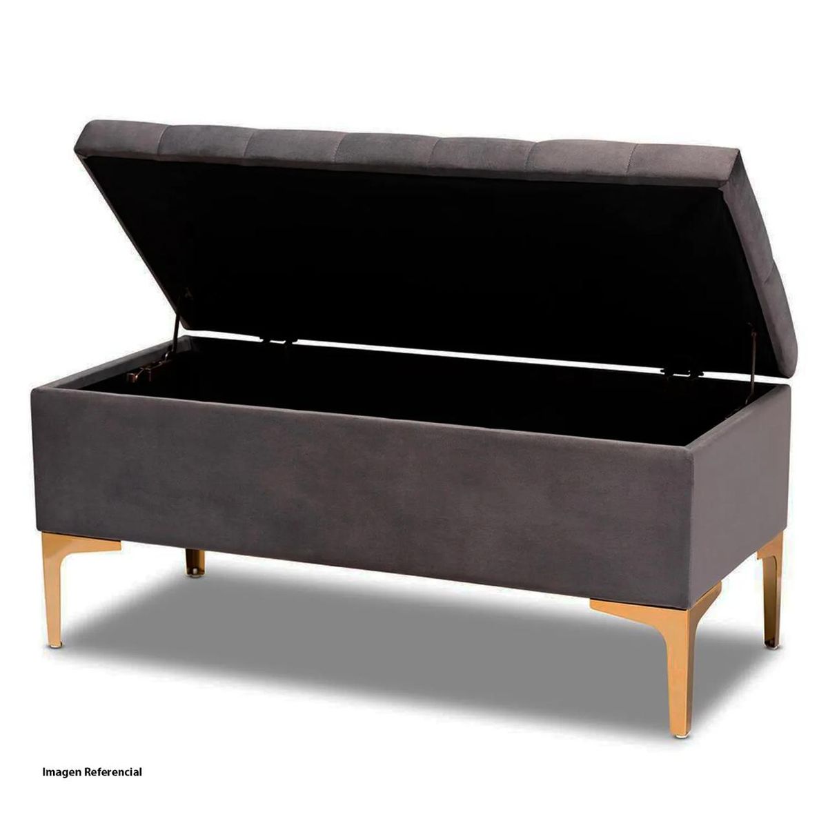 ALTERNATIVE - BANQUETA BAUL GRIS 100x40x30