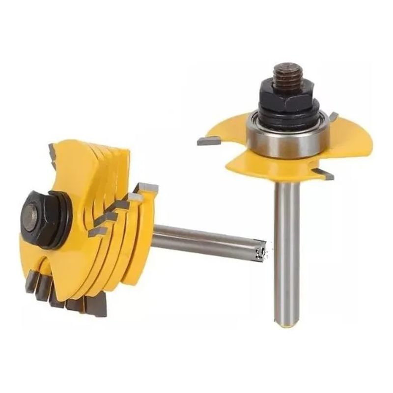 GENERICO - Fresa Madera T Toma ¼ Y 8 mm X ½ L X 1/16, 3/32, 1/8, 5/32