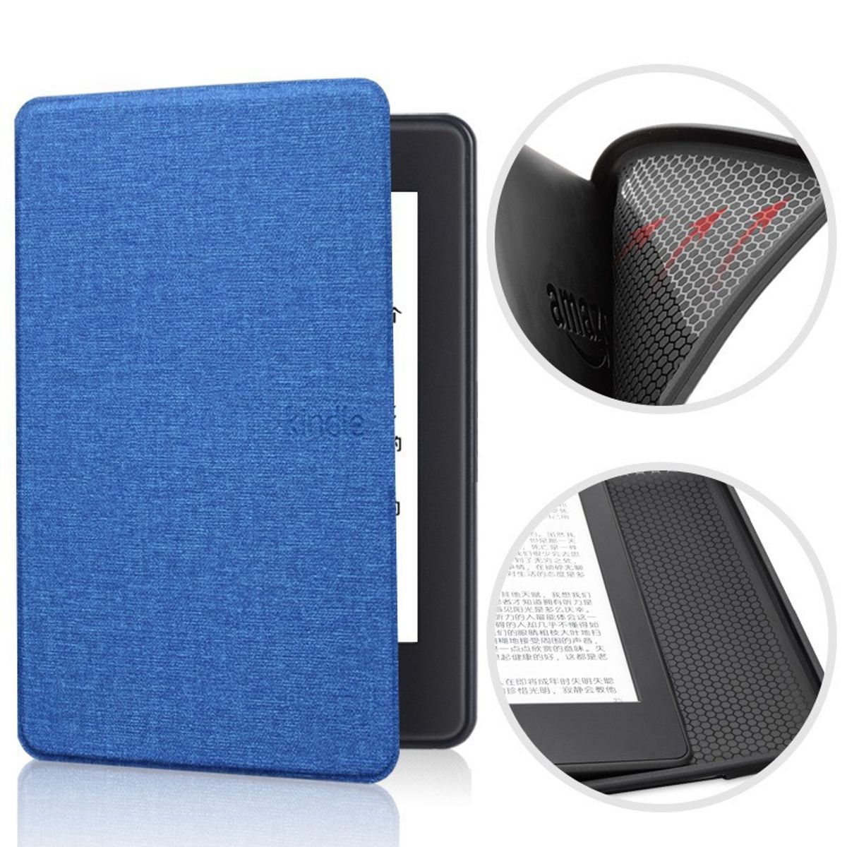 ATURE - Funda Inteligente Premium Lino Para Kindle 2022 Impermeable