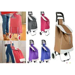 GENERICO - Carro Para Compras Plegable 20 L Color Rojo