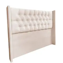 GENERICO - Respaldo De Cama 2 Plazas BEIGE De Brazos
