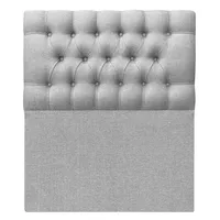 Respaldo De Cama 1 Plaza Gris claro