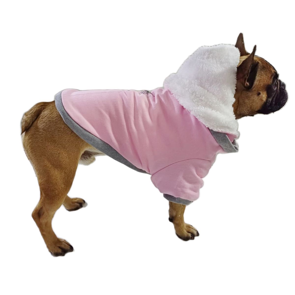 GENERICO - Poleron Chaleco Abrigo Para Perros Bulldog Frances - Rosa