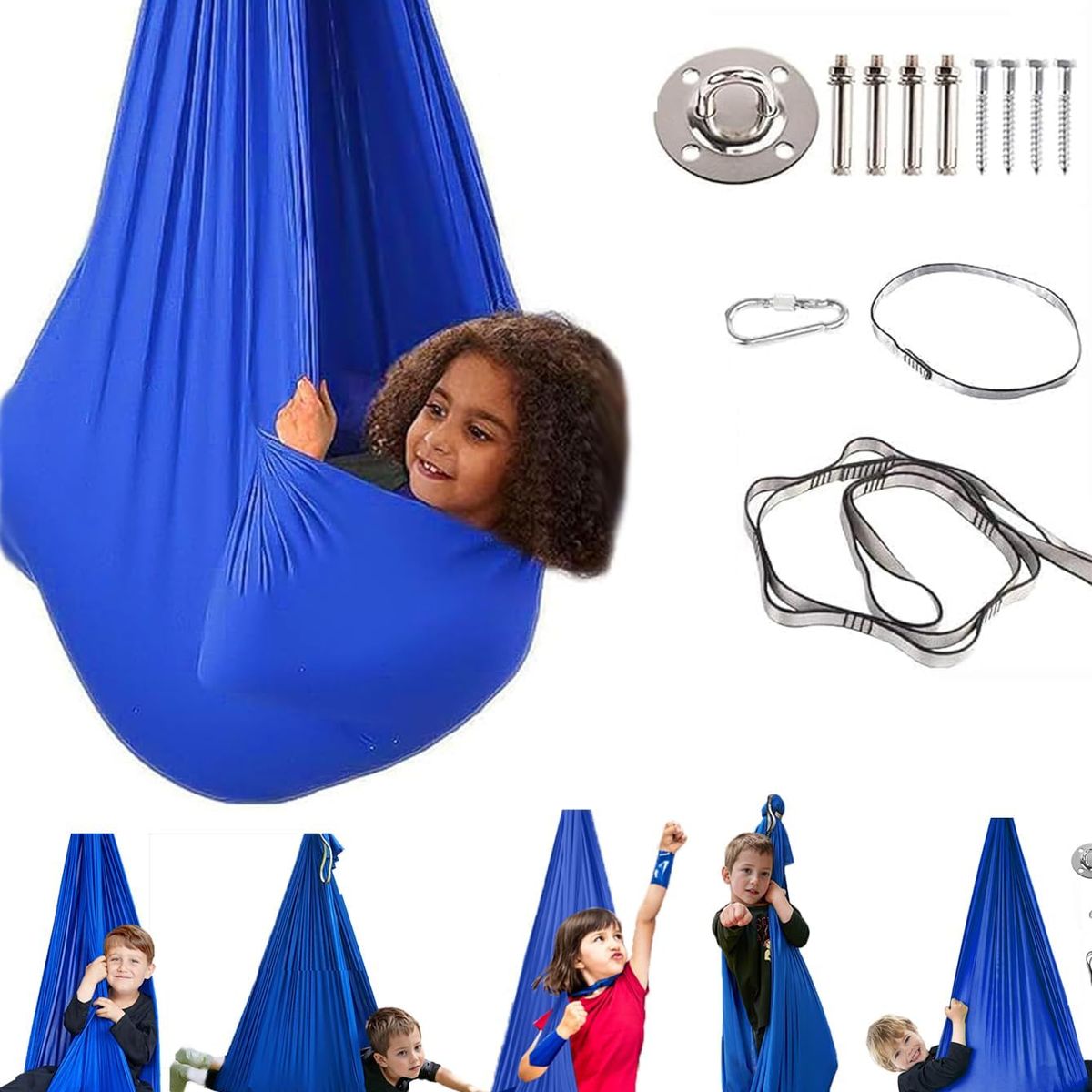 ATURE - Hamaca Sensorial Infantil Para Adultos Con Cadena Fija