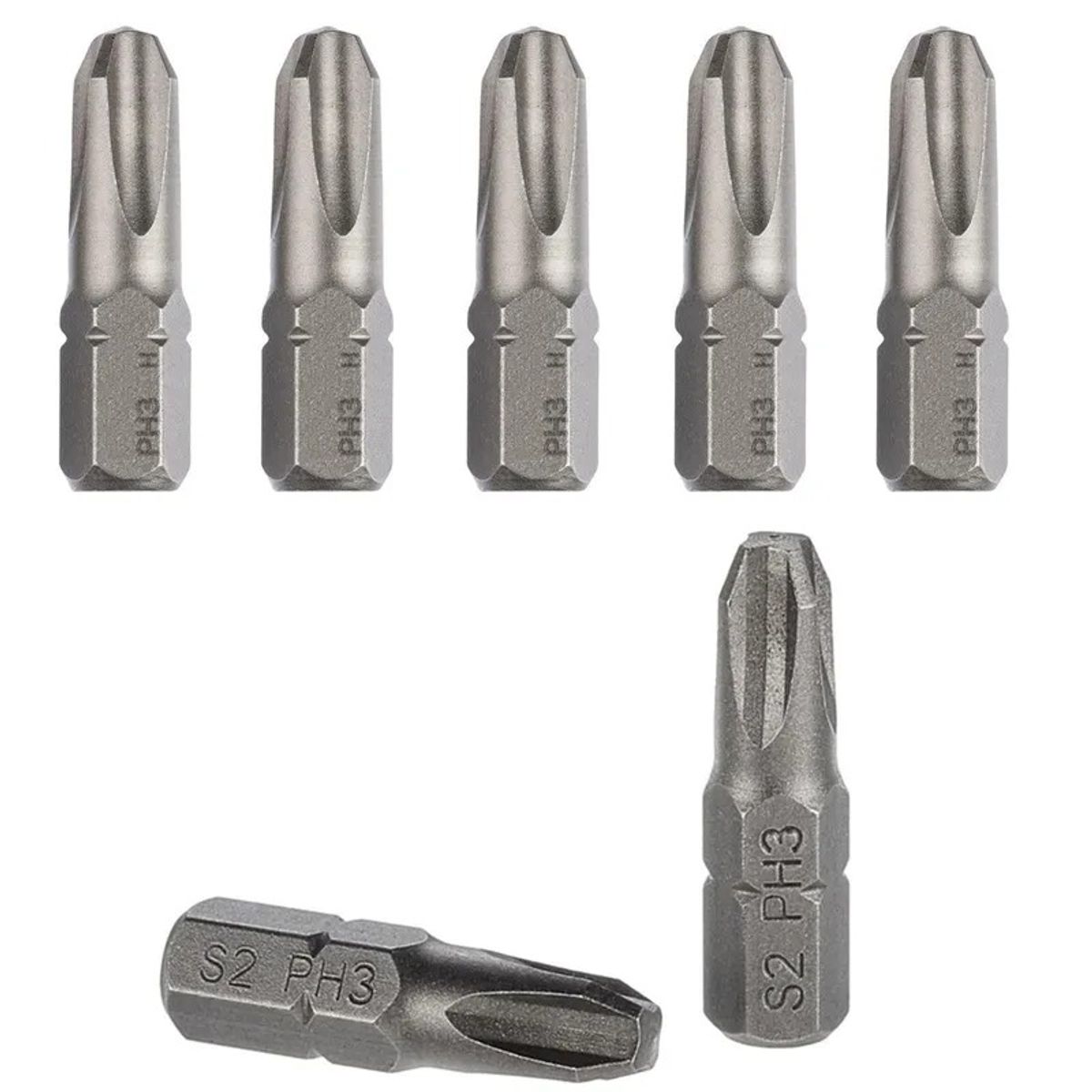 GENERICO - Puntas Destornillador Ph3 25mm (pack 20 Un)