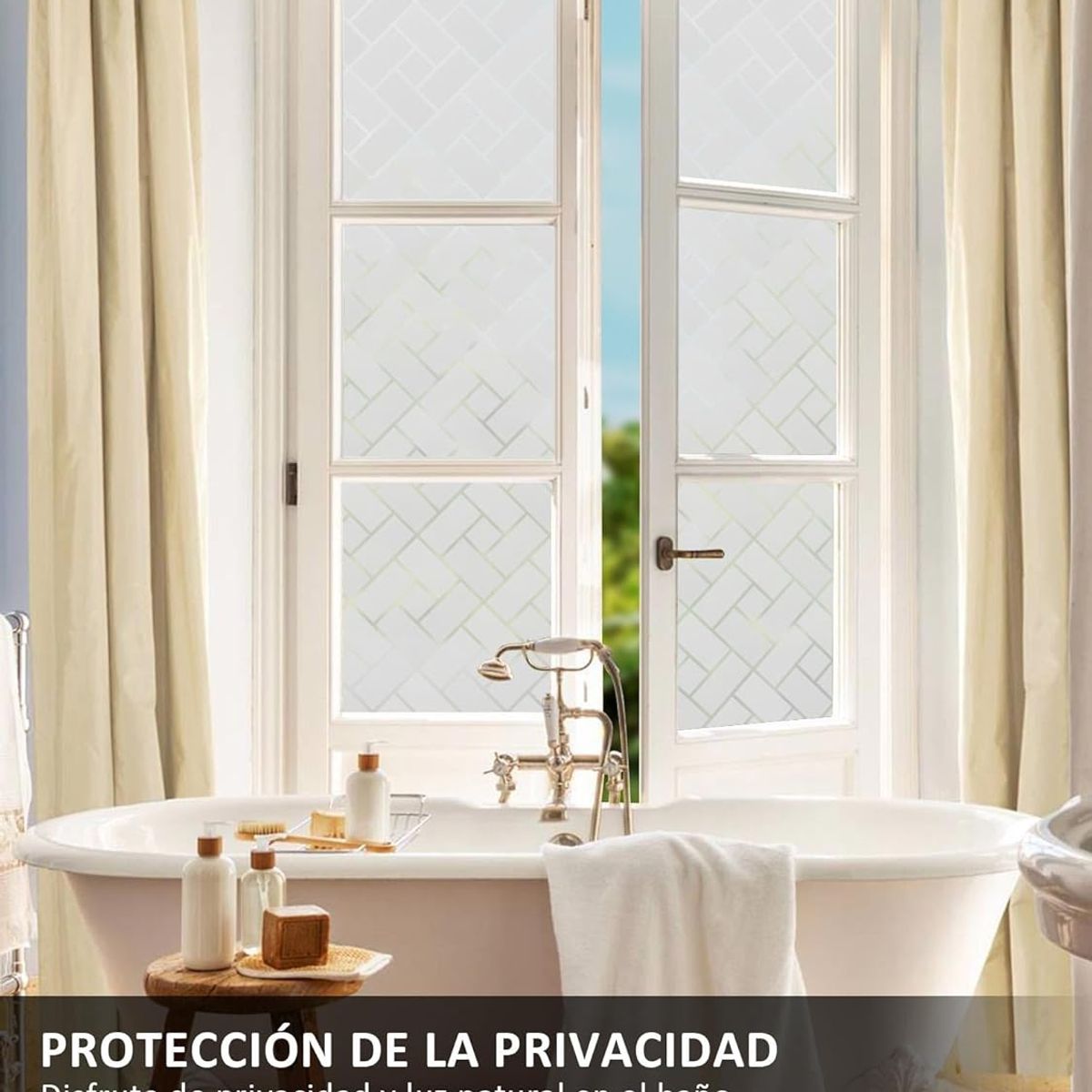 KUANGYE - Film Privacidad Vidrio Vinilo Decorativo Cocina 60cmx3m