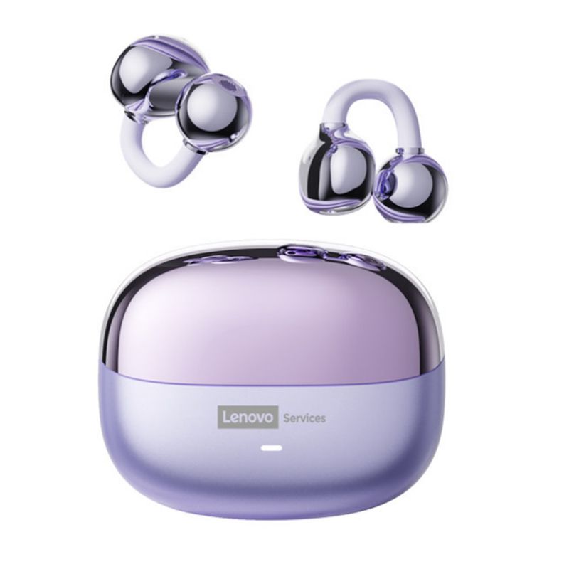 LENOVO - Audífonos Lenovo Clip MAX LE06 TWS  Bluetooth 6.0 -Morado