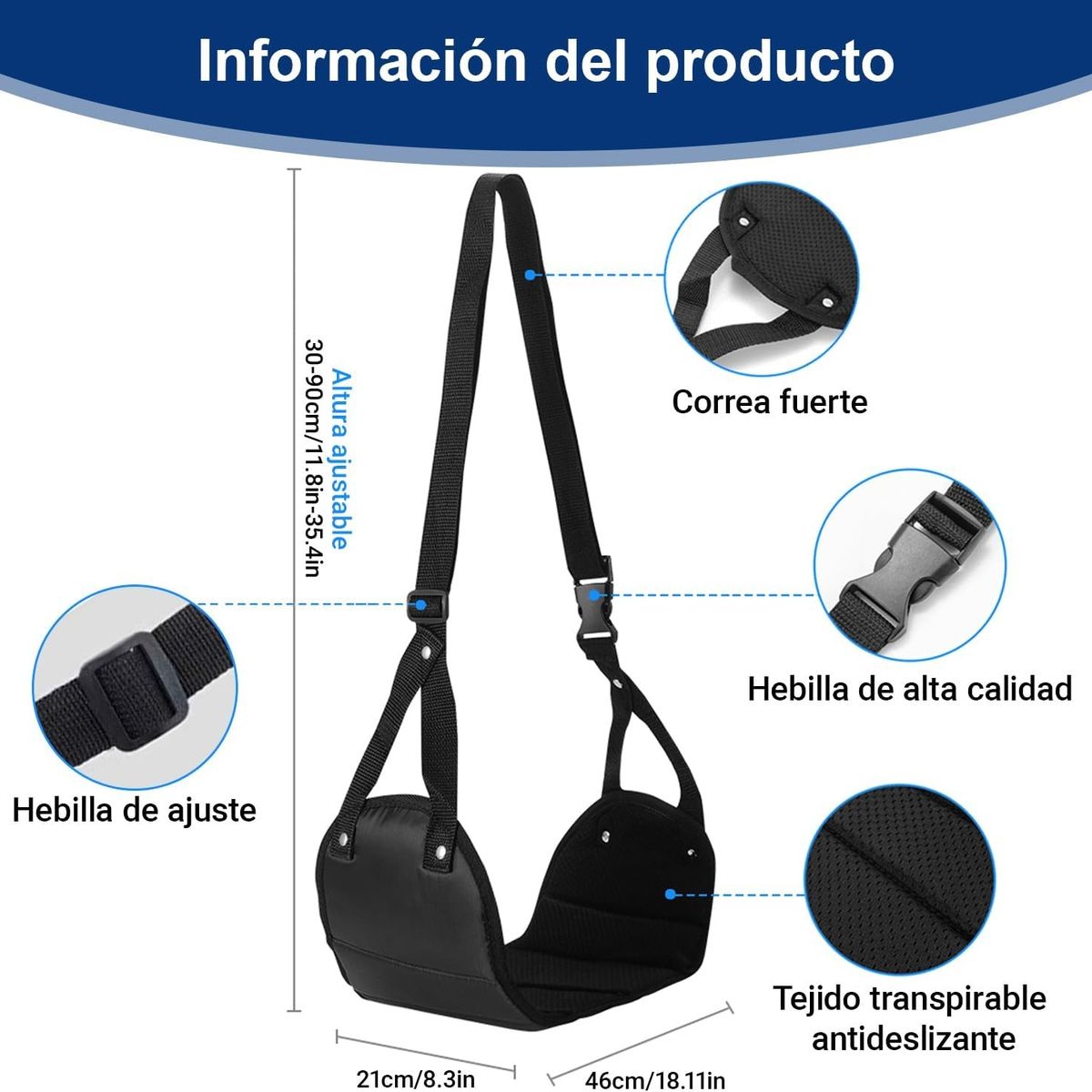 KUANGYE - Apoya Pies Para Viajes Avión Bus Reposapiés Portátil