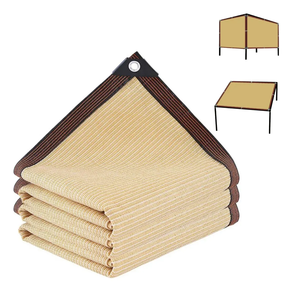 KUANGYE - Malla Sombra de Raschel Reforzada para Exteriores 3x5m Maya Sombra Toldo para Jardin Sombreado 90%