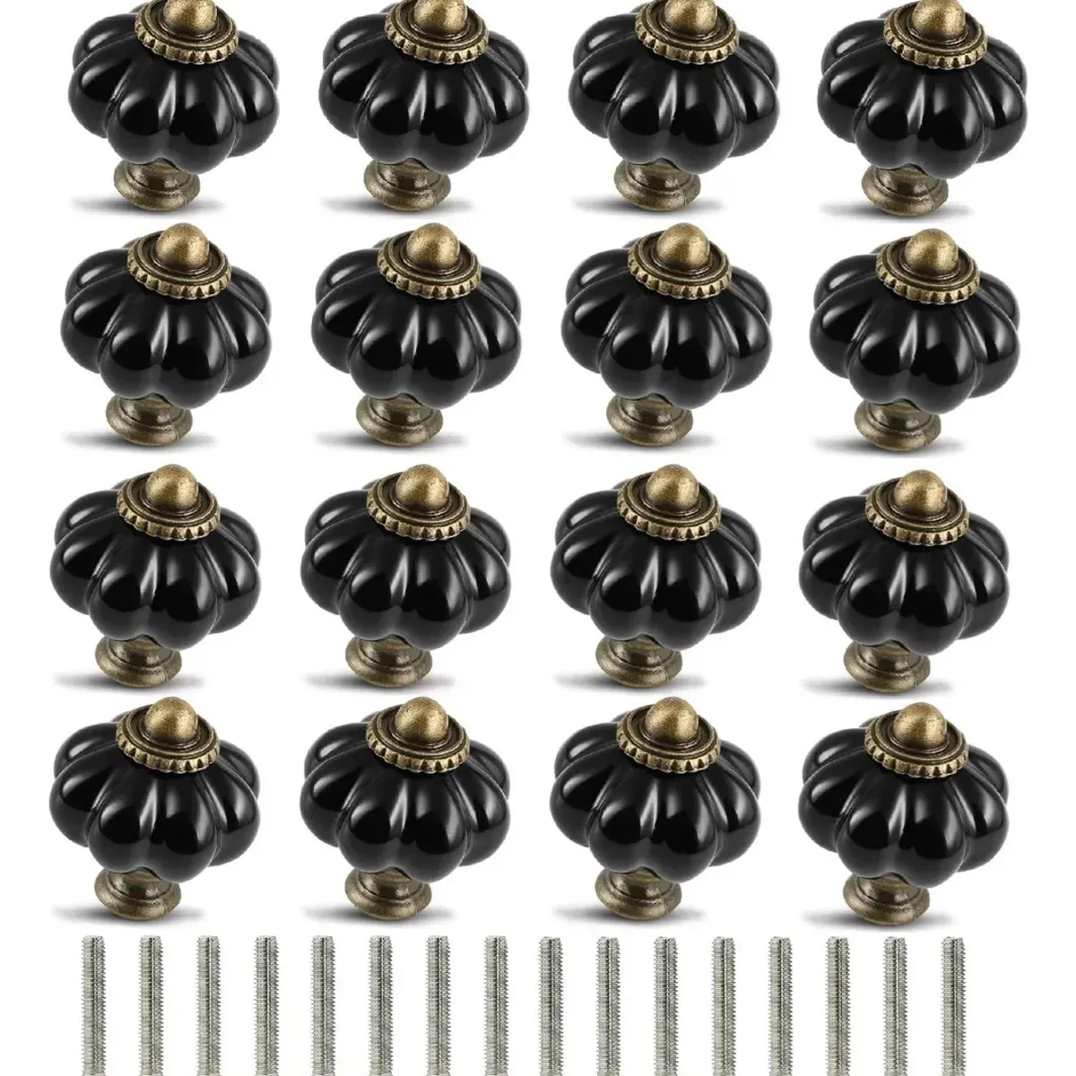 KUANGYE - Set 12 Manilla Mueble Tirador Mueble Vintage Perilla Cerámic