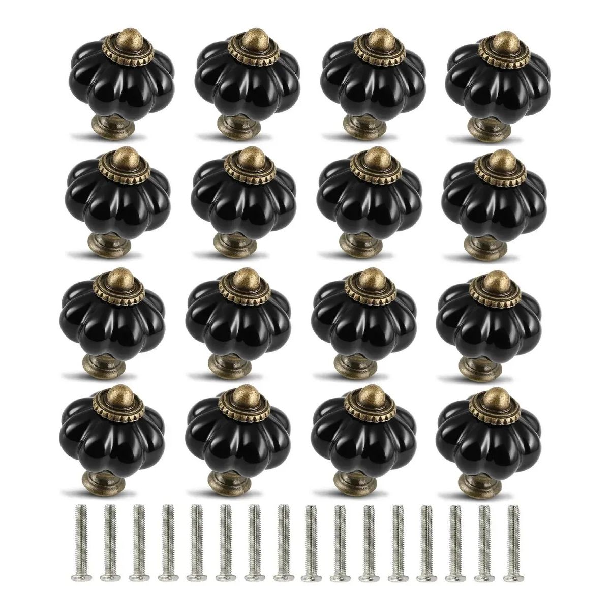 KUANGYE - Set 12 Manilla Mueble Tirador Mueble Vintage Perilla Cerámic