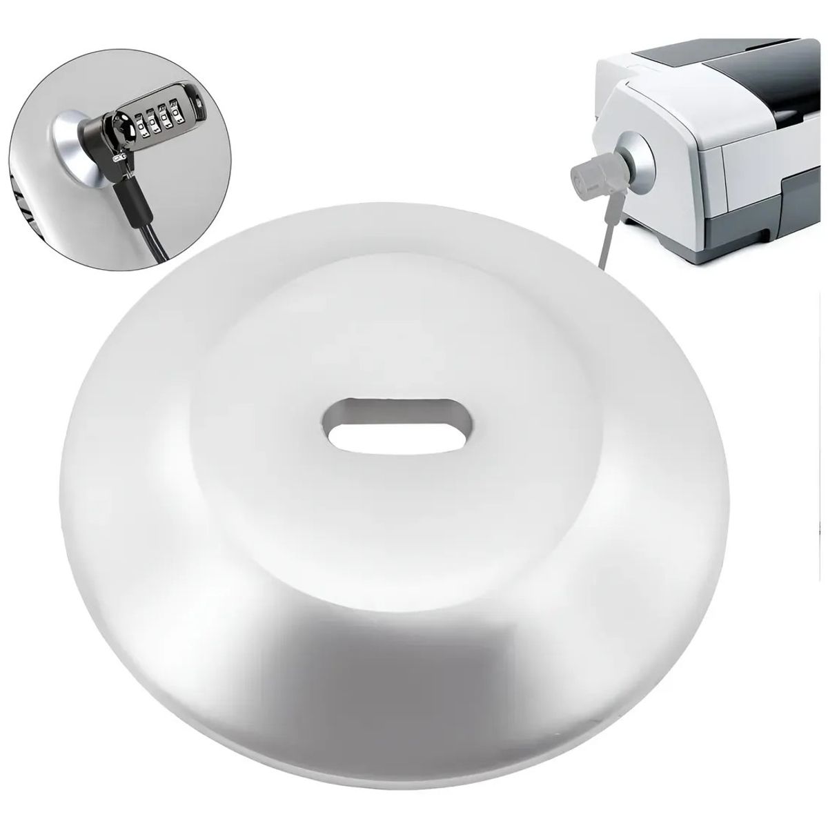 KUANGYE - Soporte Adhesivo Antirrobo Para Tablet Impresora Con Ranura De Seguridad