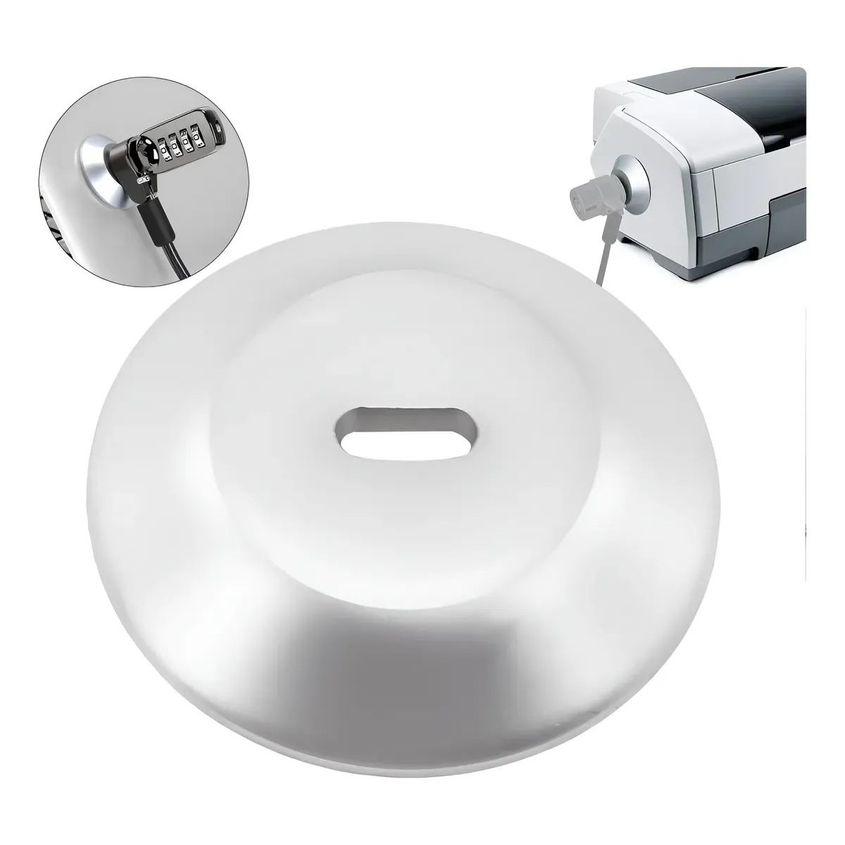 KUANGYE - Soporte Adhesivo Antirrobo Para Tablet Impresora Con Ranura De Seguridad