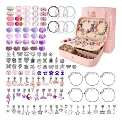 LUKOVEE - Juego De Charms Para Hacer Pulseras 134 Uds Diy Para Niñas