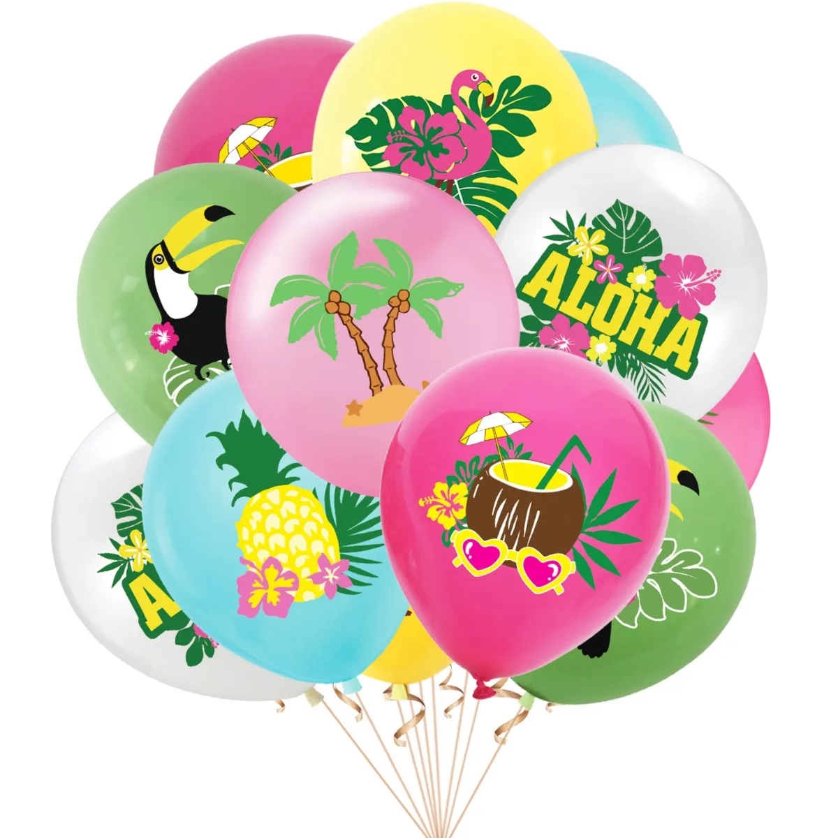 KINDA NICE - Juego De Globos Para Fiesta Temática De Hawaii Beach