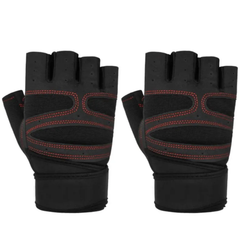GENERICO - Guantes De Fitness Para Hombre Con Soporte De Muñeca L