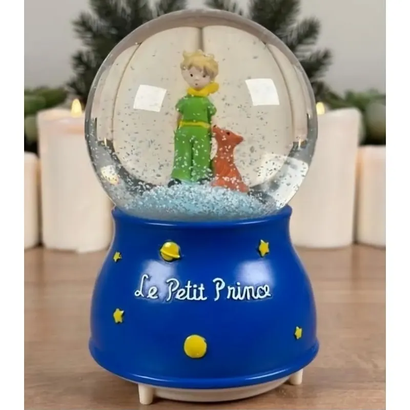GENERICO - Esfera de Nieve El Principito con Música y Luces de Colores
