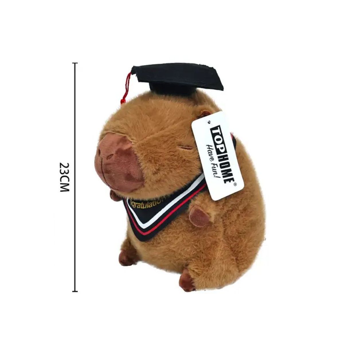 GENERICO - Peluche Capibara Graduación 23cm 