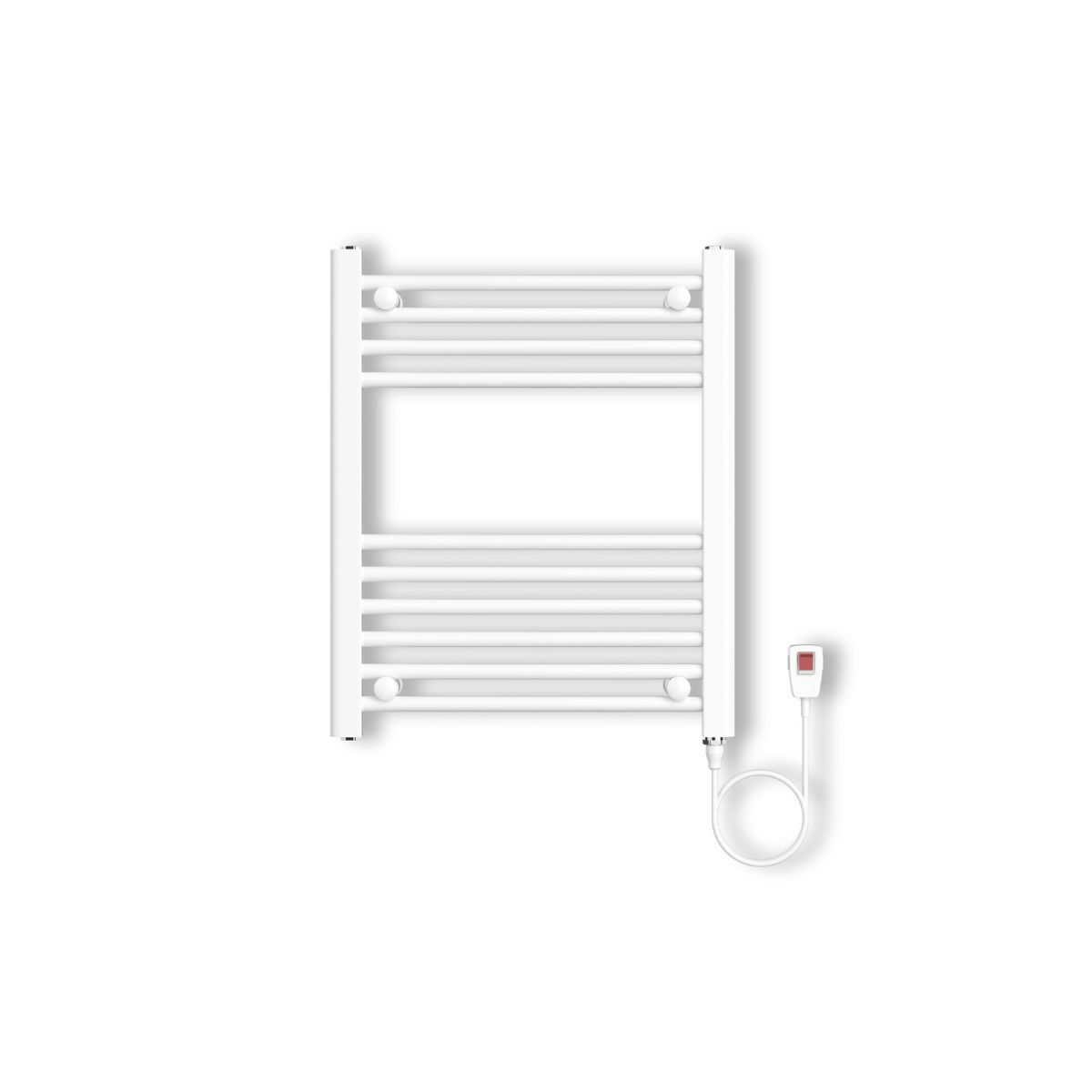 VERKEN - Secador de Toallas Eléctrico para Baño 200W Mural 60x50 cm Blanco