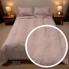 GENERICO - Cubrecama Quilt de Verano Bordado 2 Plazas - Varios Diseños