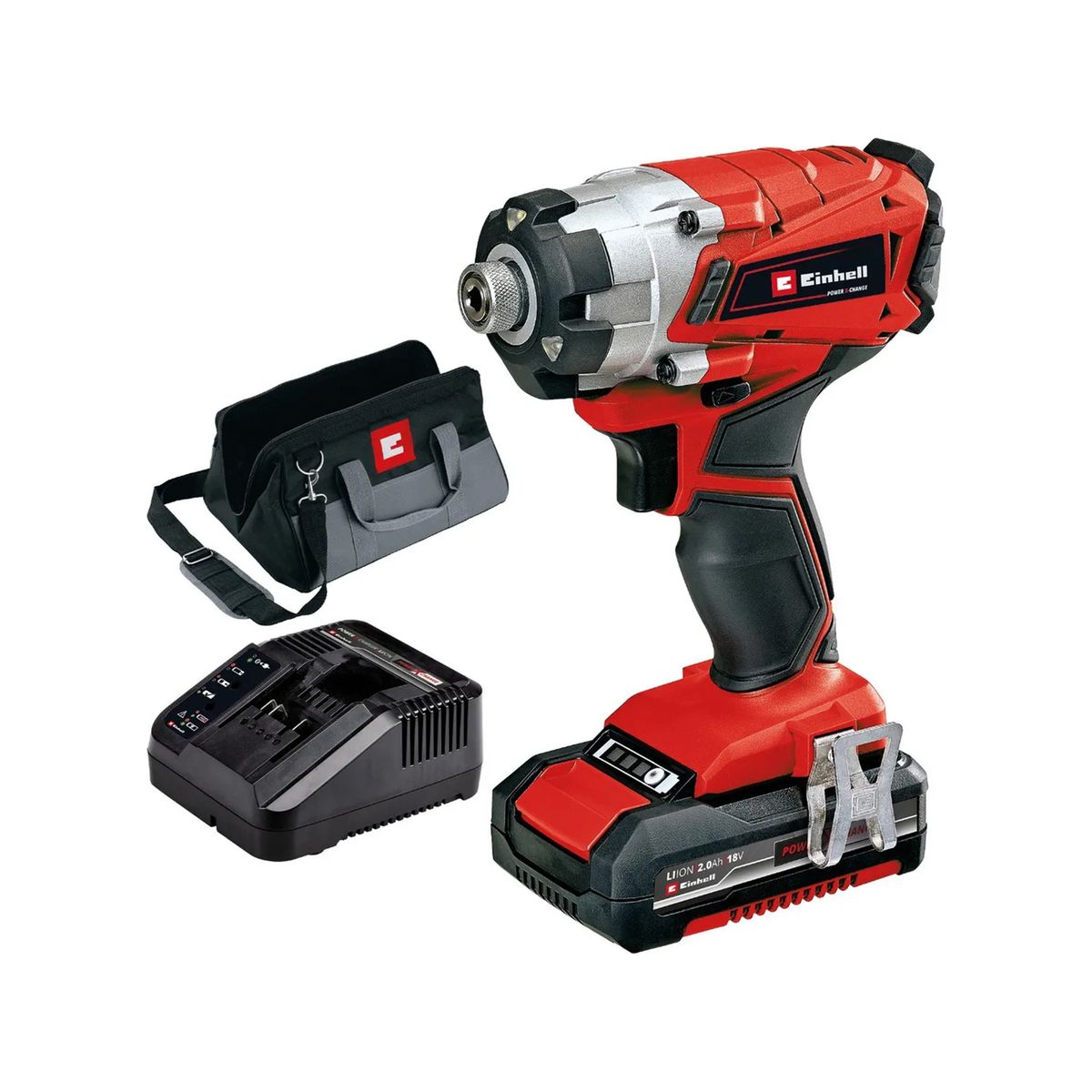EINHELL - Kit Atornillador de Impacto Inalámbrico Einhell TE-CI 18/1 Li