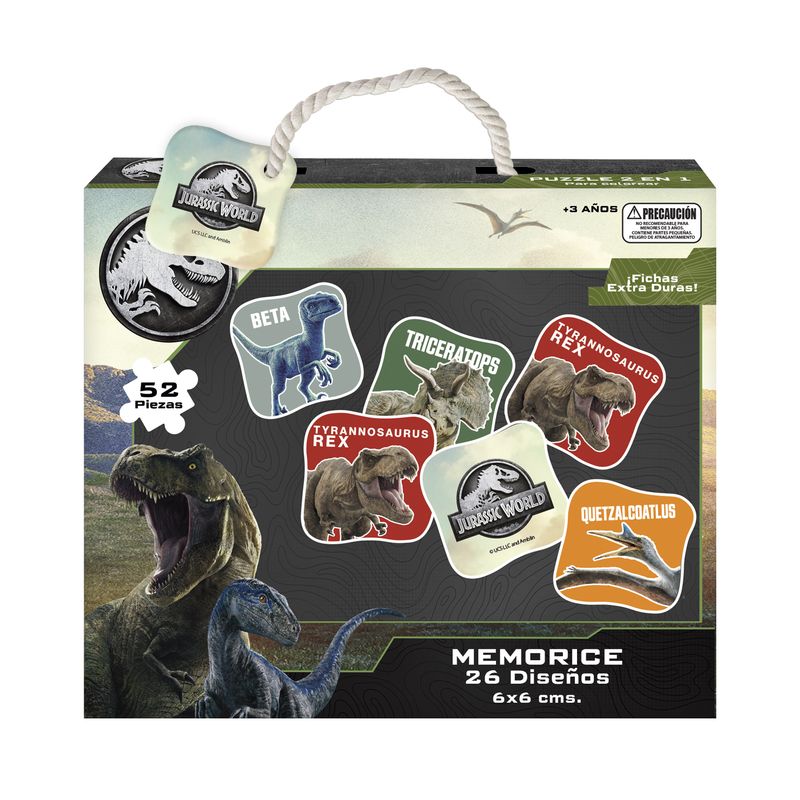 JURASSIC WORLD - Memorice 52 Piezas Jurassic World