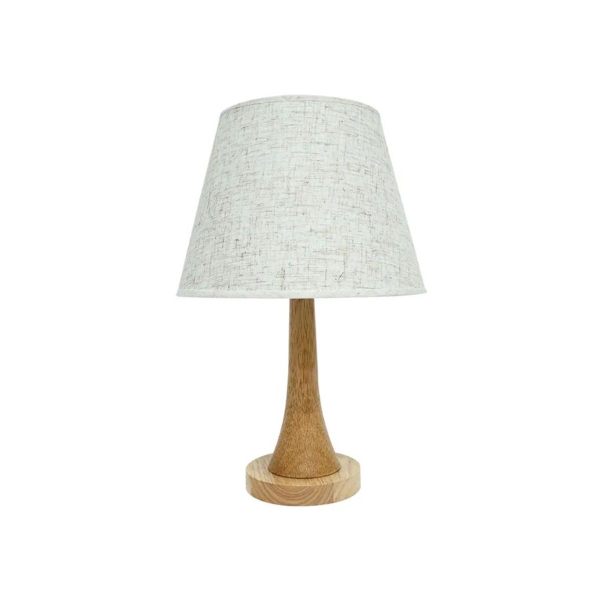 GENERICO - Lampara Base Madera Elegante 38cm