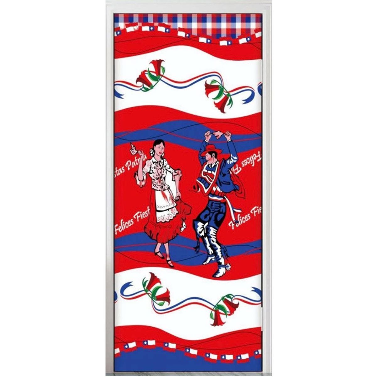 GENERICO - Funda De Puerta Decoración Fechas Patrias 100x210cm