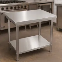 Mesón de Cocina Acero Inoxidable 90x60x85 cm