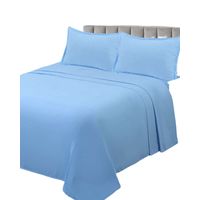 JUEGO DE SÁBANAS DE GENERO 2 PLAZA CELESTE