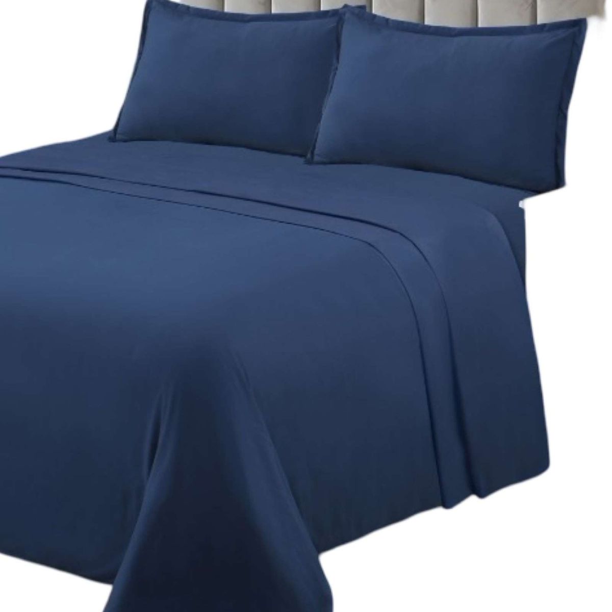 GENERICO - JUEGO DE SÁBANAS DE GENERO 2 PLAZA AZUL