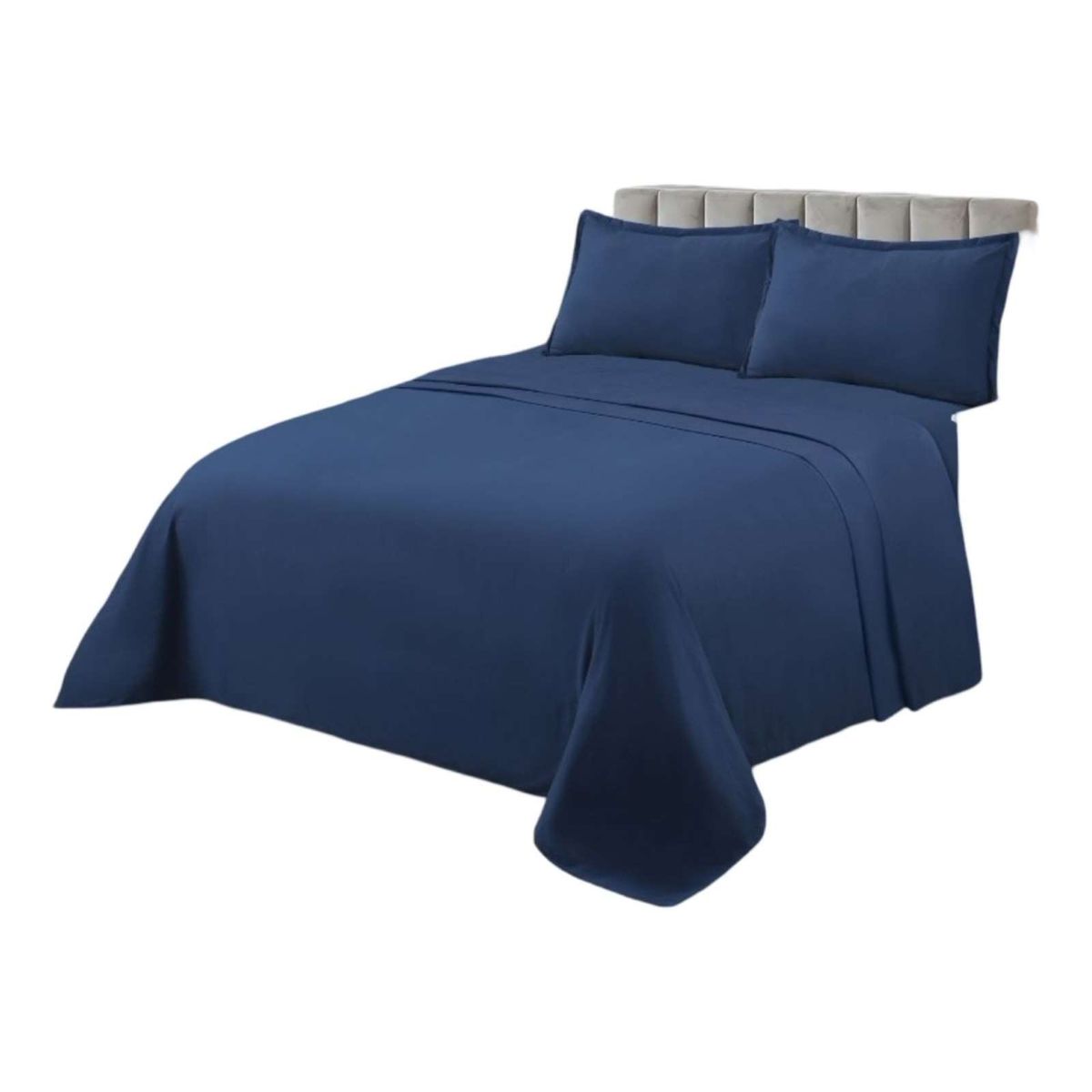 GENERICO - JUEGO DE SÁBANAS DE GENERO 2 PLAZA AZUL