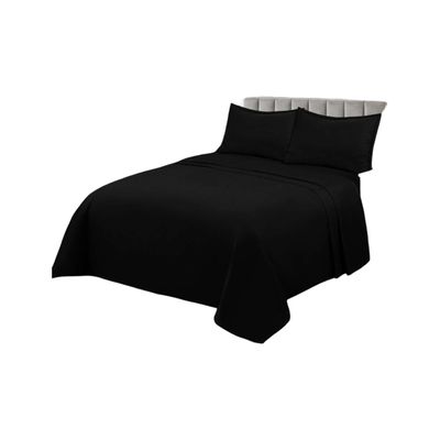 Imagen 2 del producto JUEGO DE SÁBANAS DE GENERO KING NEGRO