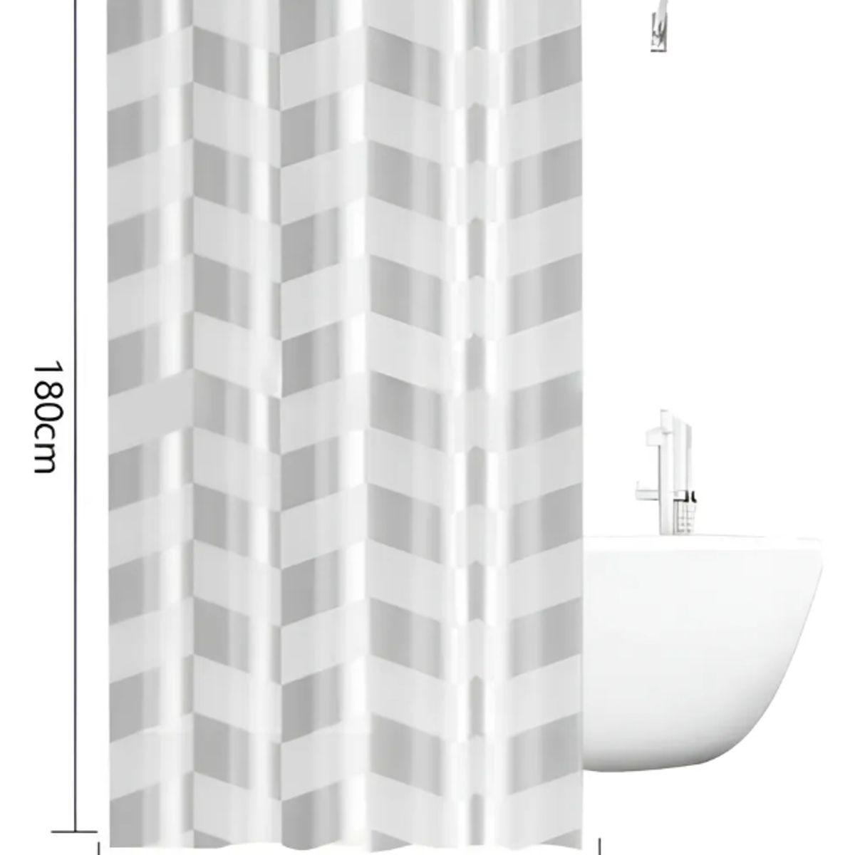GENERICO - Cortina De Ducha 180x180 cm