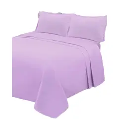 GENERICO - JUEGO DE SÁBANAS DE GENERO 2 PLAZA LILA