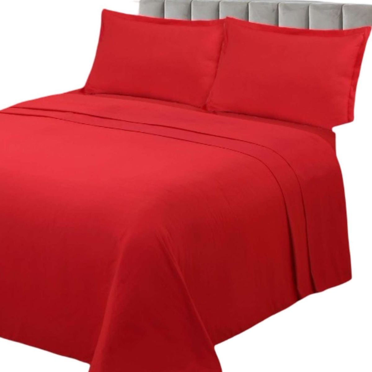 GENERICO - JUEGO DE SÁBANAS DE GENERO 2 PLAZA ROJO