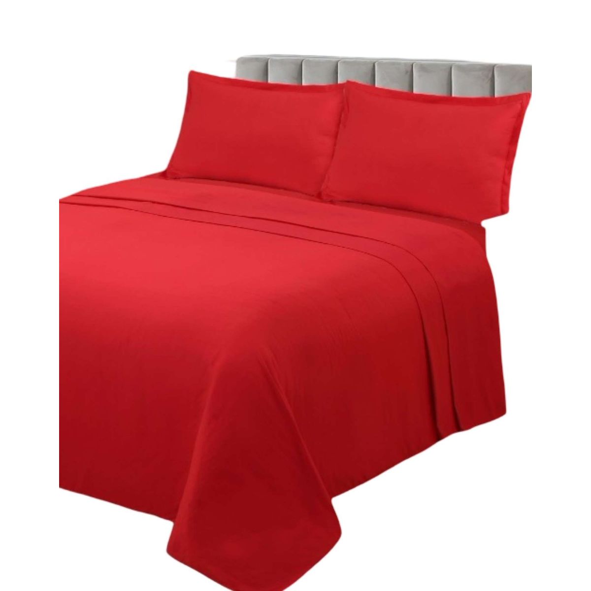 GENERICO - JUEGO DE SÁBANAS DE GENERO 2 PLAZA ROJO