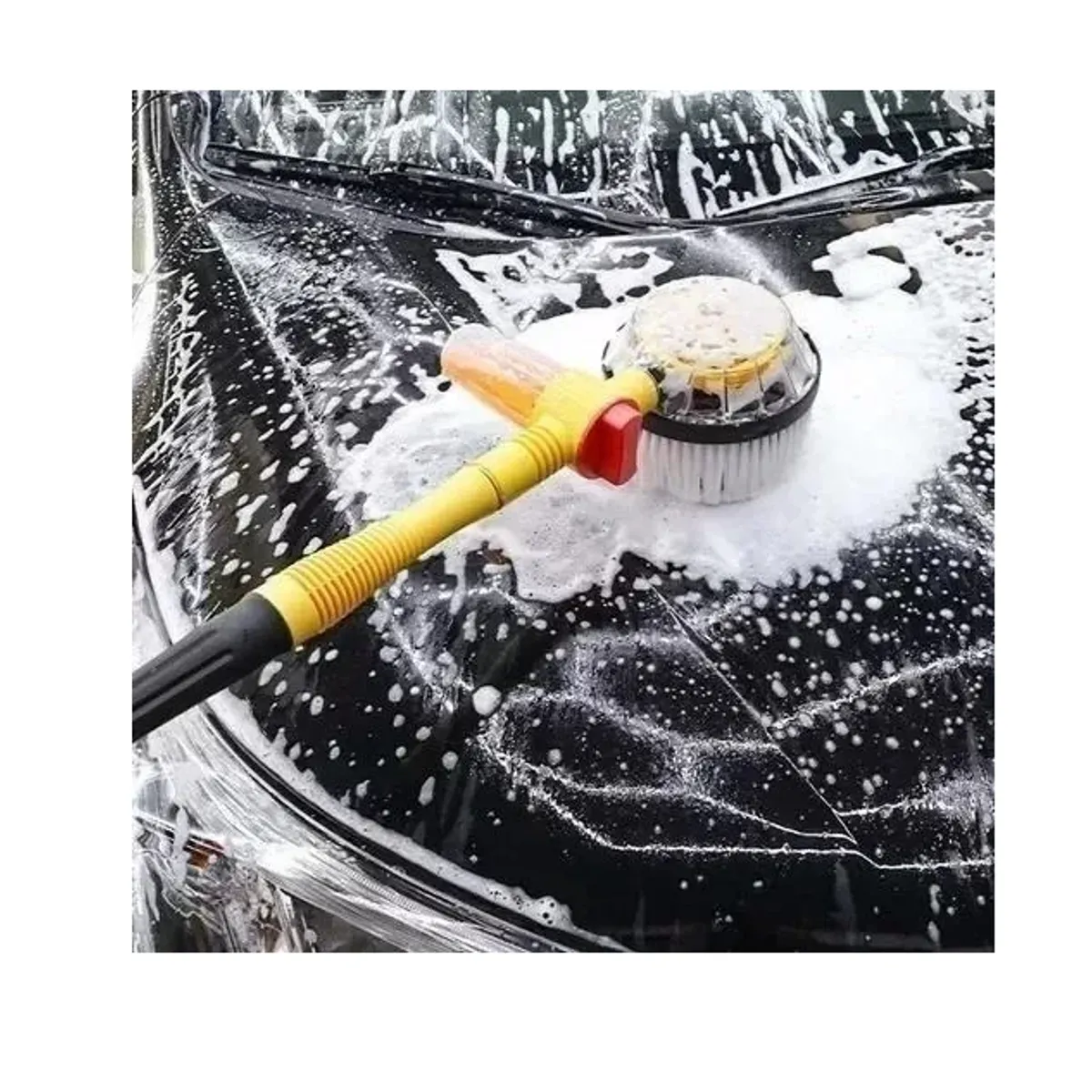 GENERICO - Cepillo Giratorio Para Lavado De Autos Con Depósito De Jabón