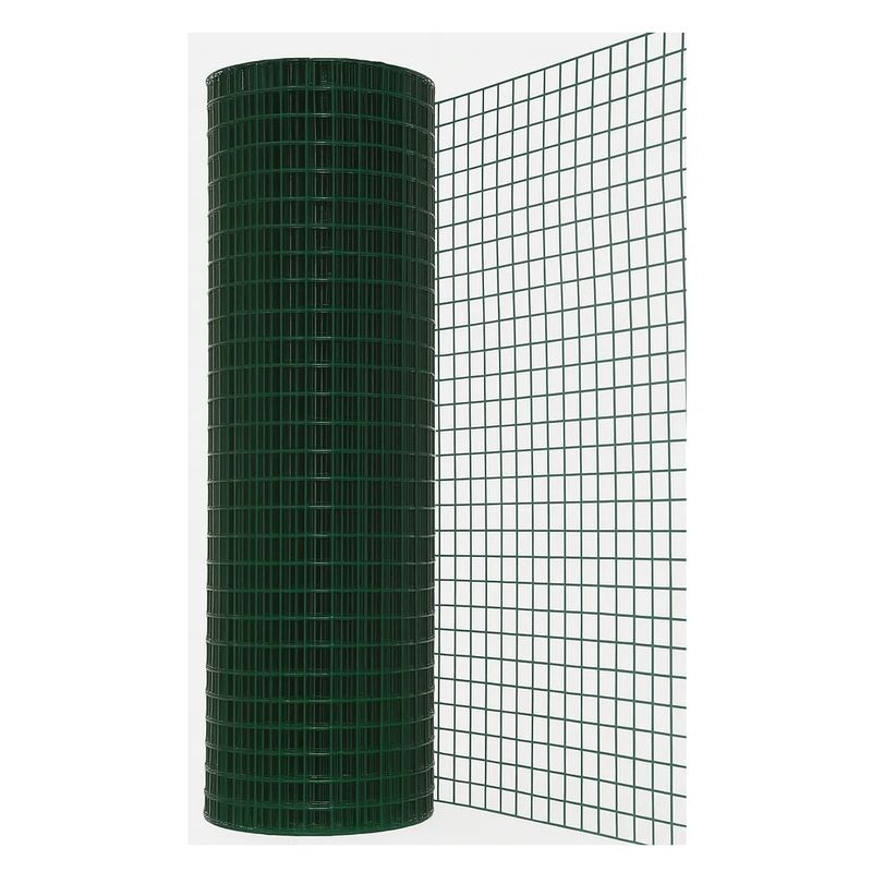 GENERICO - Malla Metalica Verde Jardin Cerco Rejas 10x10mm 60cm X 10mt