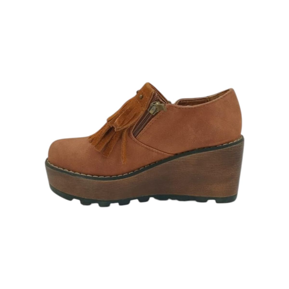 HERIEL - Zapato Camel Plataforma
