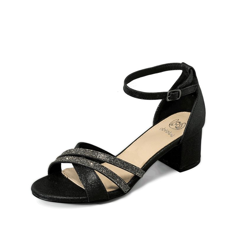 WEIDE - Sandalia Taco Grueso Fiesta Pedrería Mujer Weide YOU525