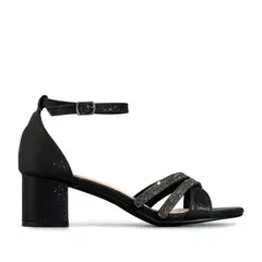 WEIDE - Sandalia Taco Grueso Fiesta Pedrería Mujer YOU525
